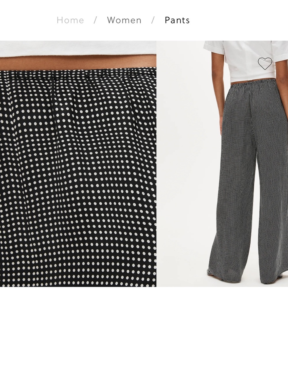 J. Crew Cosmo Pant Dot Print Wide-Leg Pants